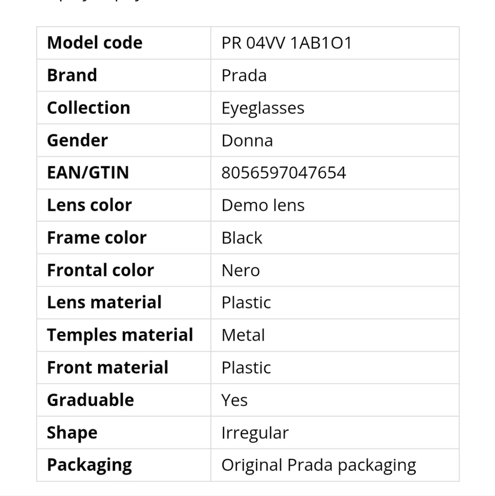 Prada frames - Picture 10 of 11